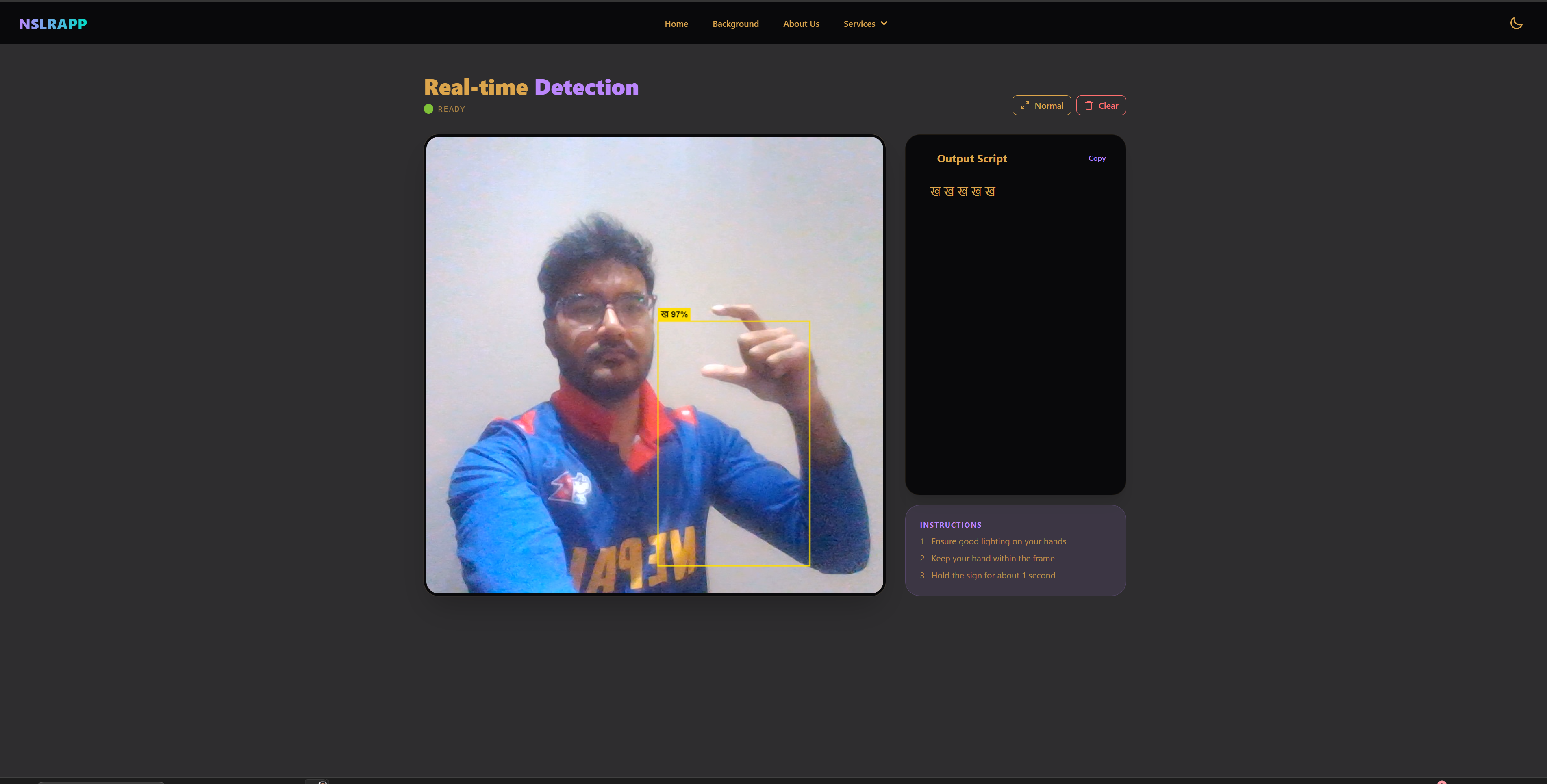 Nepali Sign Language Recognition Project